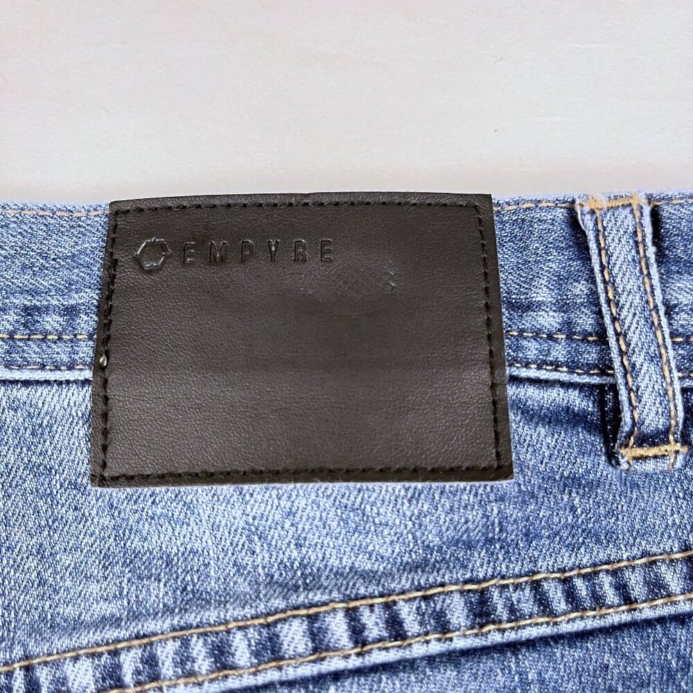 Empyre Verge Men’s 34 Slim Distressed Jeans Medium Wash Streetwear - Picture 5 of 12